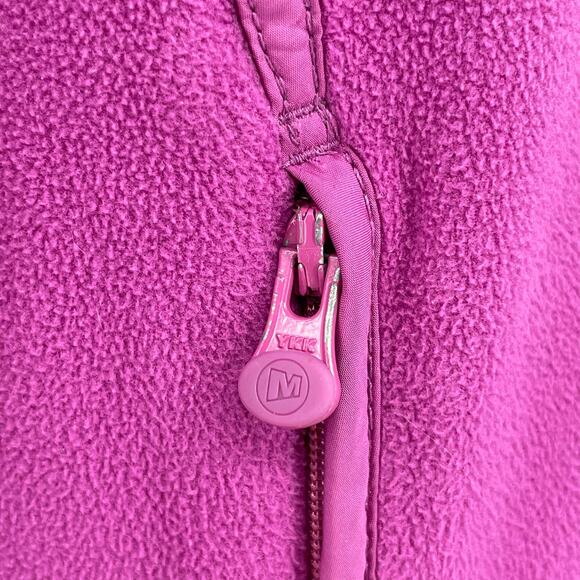 Merrell Fleece Jacket Purple Pink Full Zip Hiking Outdoor Coat Gorpcore Size M - Picture 7 of 12
